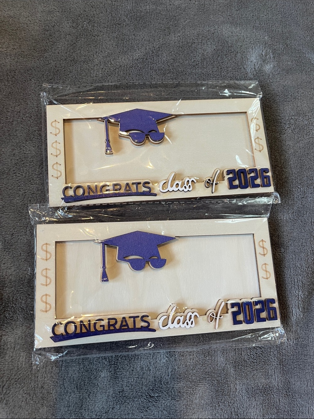 Class of 2026 Graduation 2 Photo Frames - Blue & White Celebration